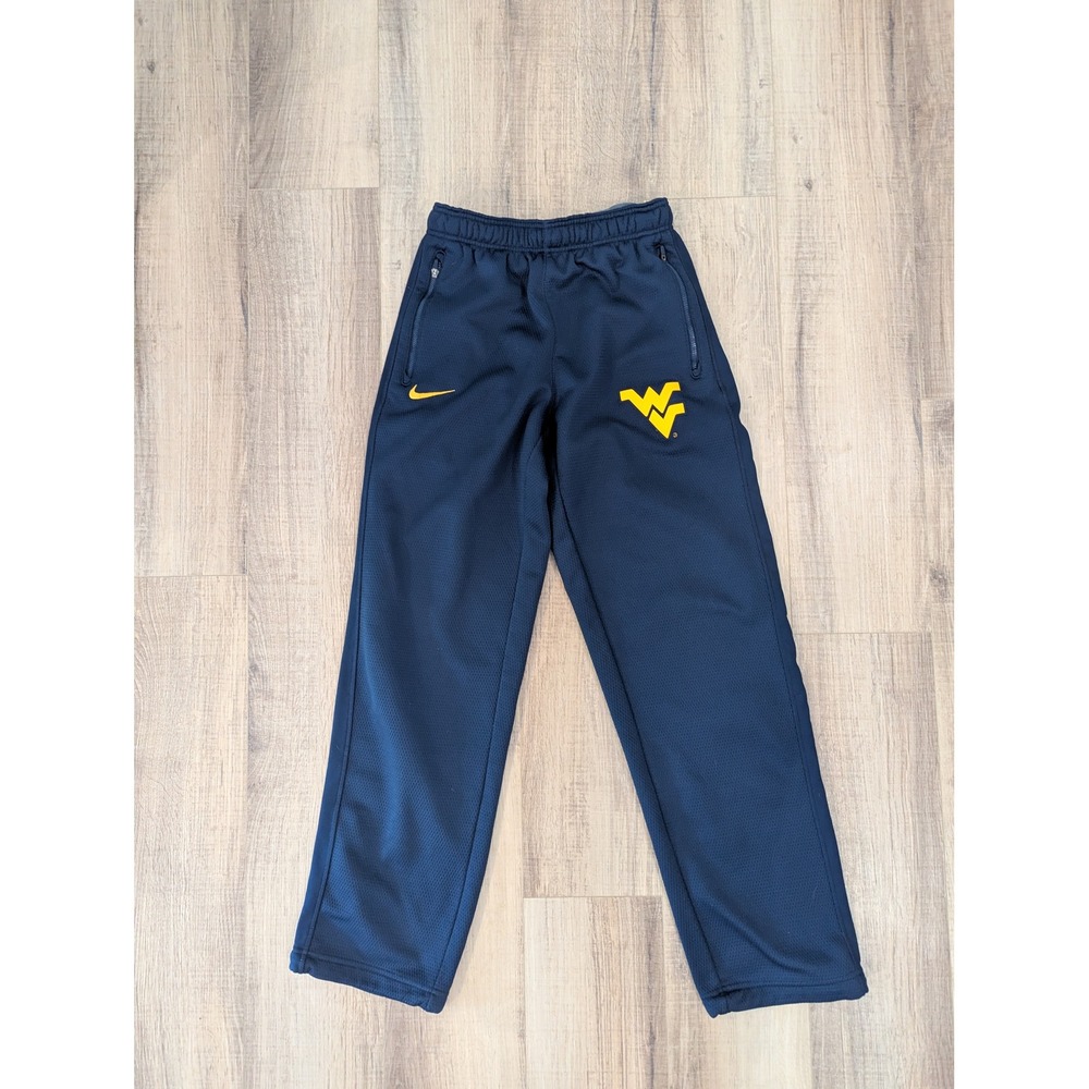 Nike Therma-FIT West Virginia Mountaineers Fleece Pants Mens Small Navy 29537X